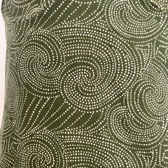 NWT Bitten by SJP Green One-piece Swimsuit Geometric Bikini Size Large - Picture 2 of 5